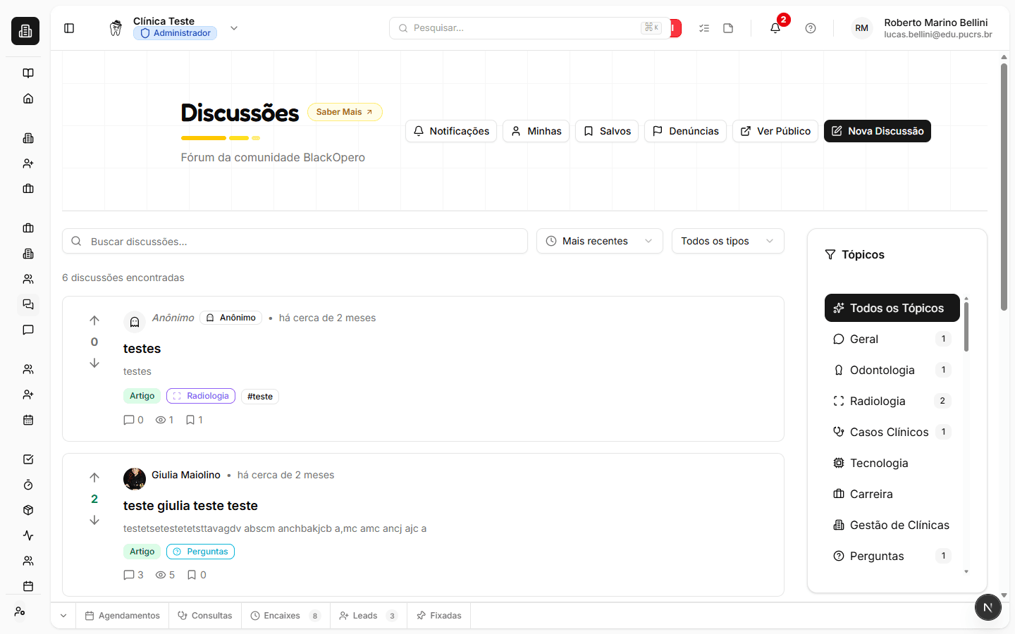 Fórum de Discussões do BlackOpero
