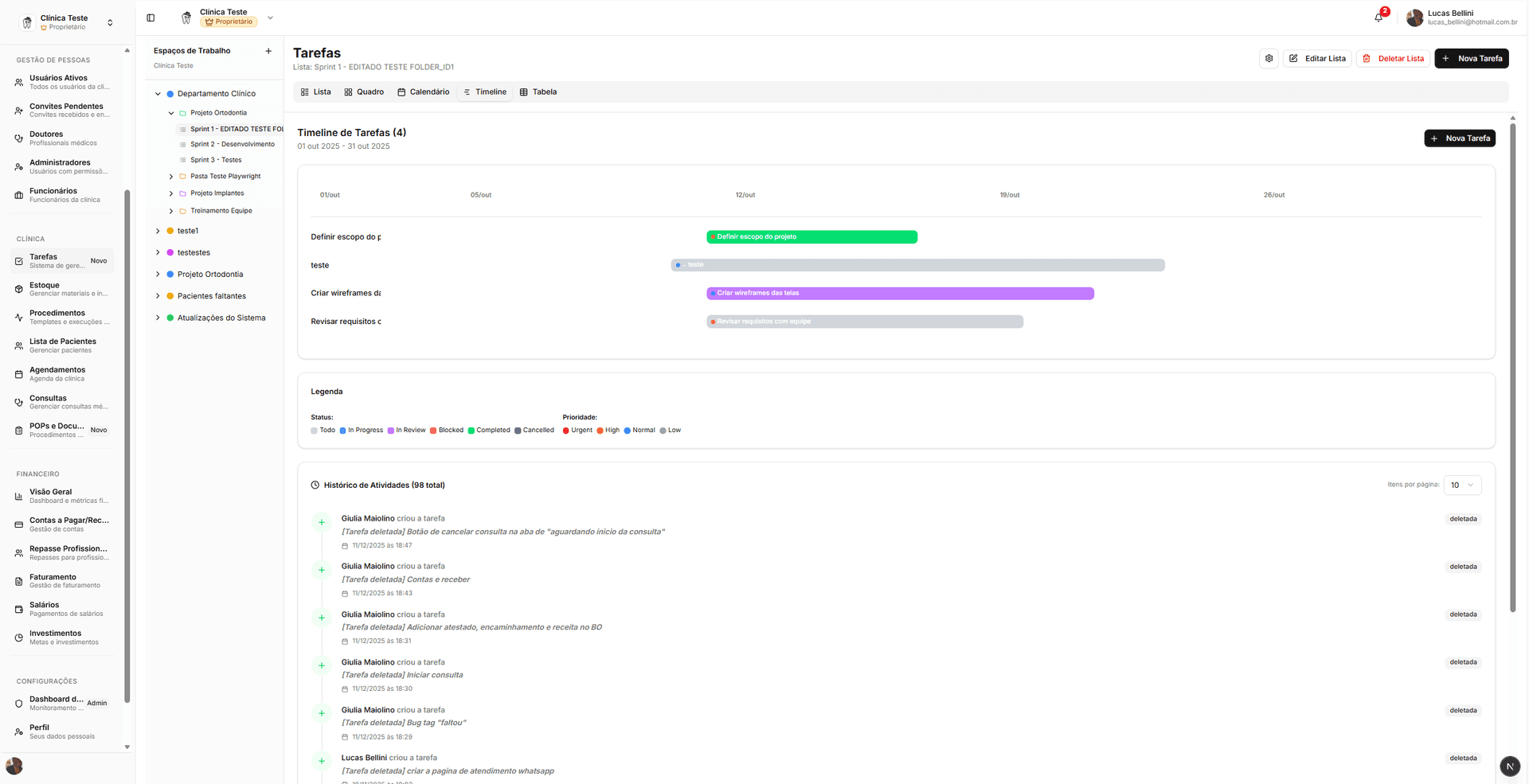 Inbox centralizada do WhatsApp
