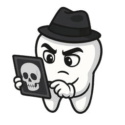 Mascote Raio-X Crânio