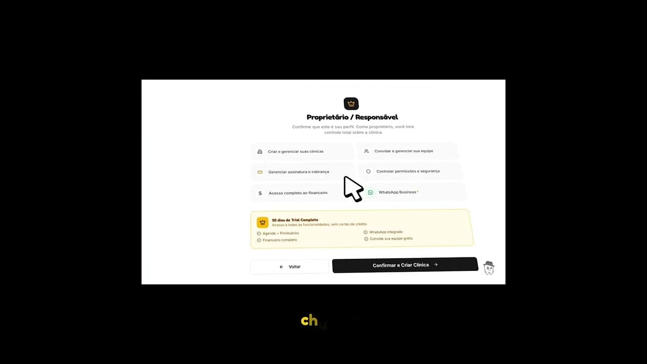 Wizard de Onboarding - clique para assistir